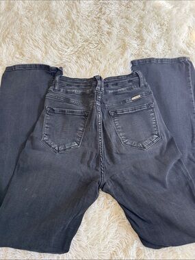 KanCan Wide Leg Jeans in Faded Black
